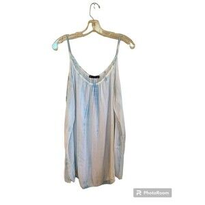 T.Party  Tie Dyed Blue & White Cold Shoulder Top Sz.S